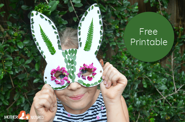 free-bunny-nature-mask-printable-mother-natured for Free Printable Bunny Face Template Free Bunny Nature Mask Printable - Mother Natured for Free Printable Bunny Face Template
